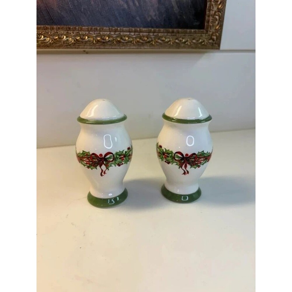 Christopher Radko Salt/Pepper Shakers Holiday